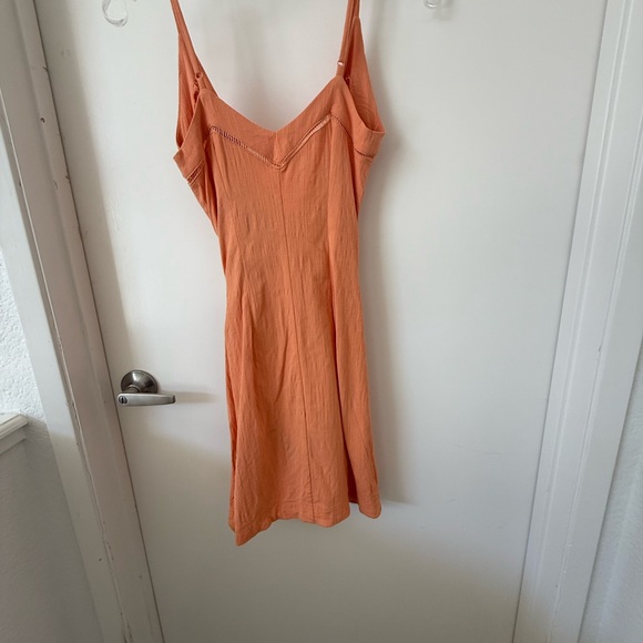 Free People Sz. Xs Dylan Mini Slip Peach Dress. Stretchy, Bodycon Beachy Resort - Picture 5 of 7